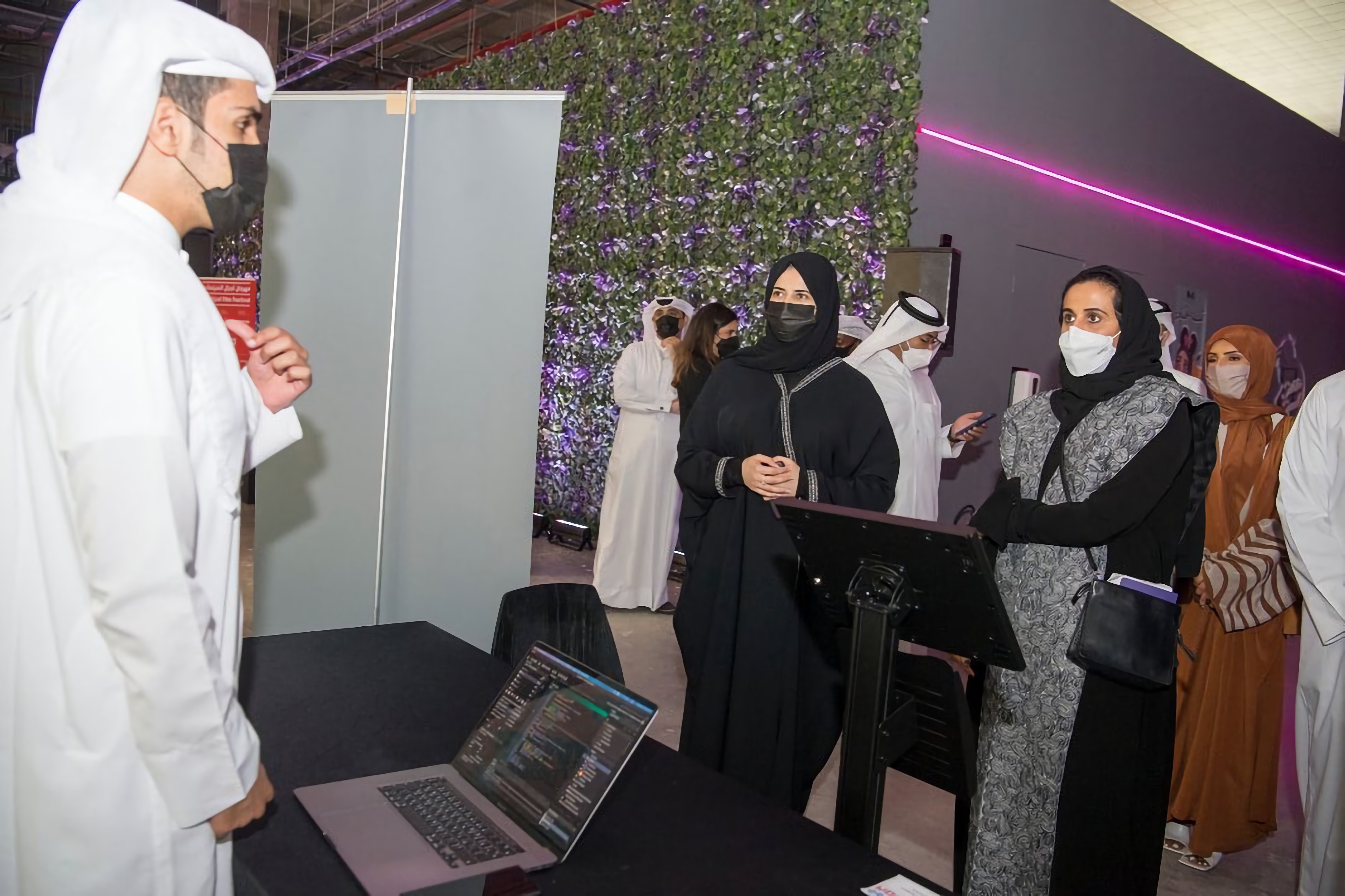 Game developer Khalifa Al-Kuwari showcased his action-platformer adventure game project, Jumbo!, to graming enthusiasts visiting Geekdom, a creative exhibition accompanying the festival.