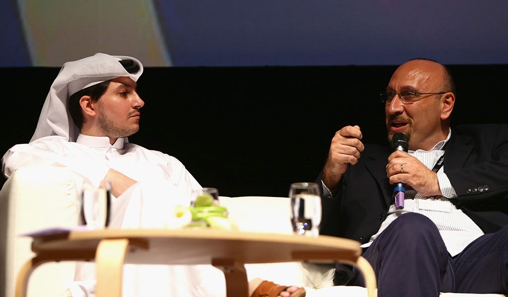 A special session of the Northwestern University in Qatar Qatar Media Industries Forum.