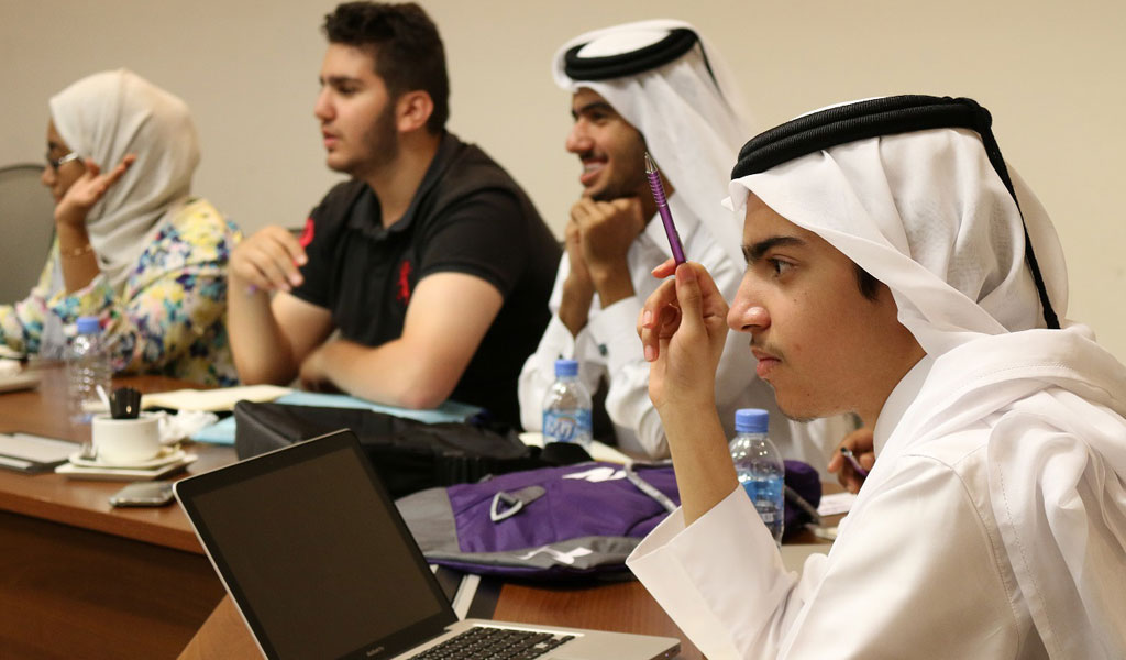 Local high school students in the Northwestern University in Qatar (NU-Q) Summer Media Program