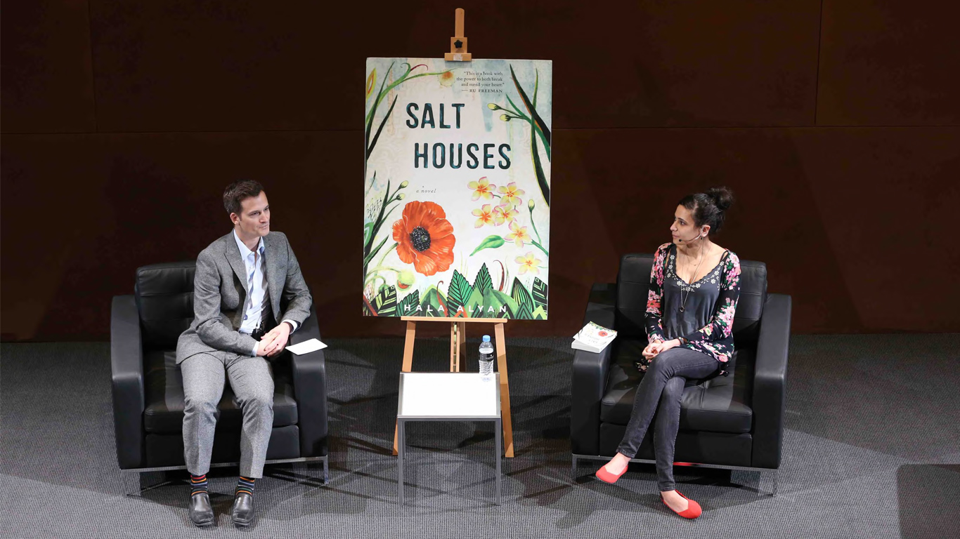 Hala Alyan discusses her novel "Salt Houses" with NU-Q Professor Sam Meekings 