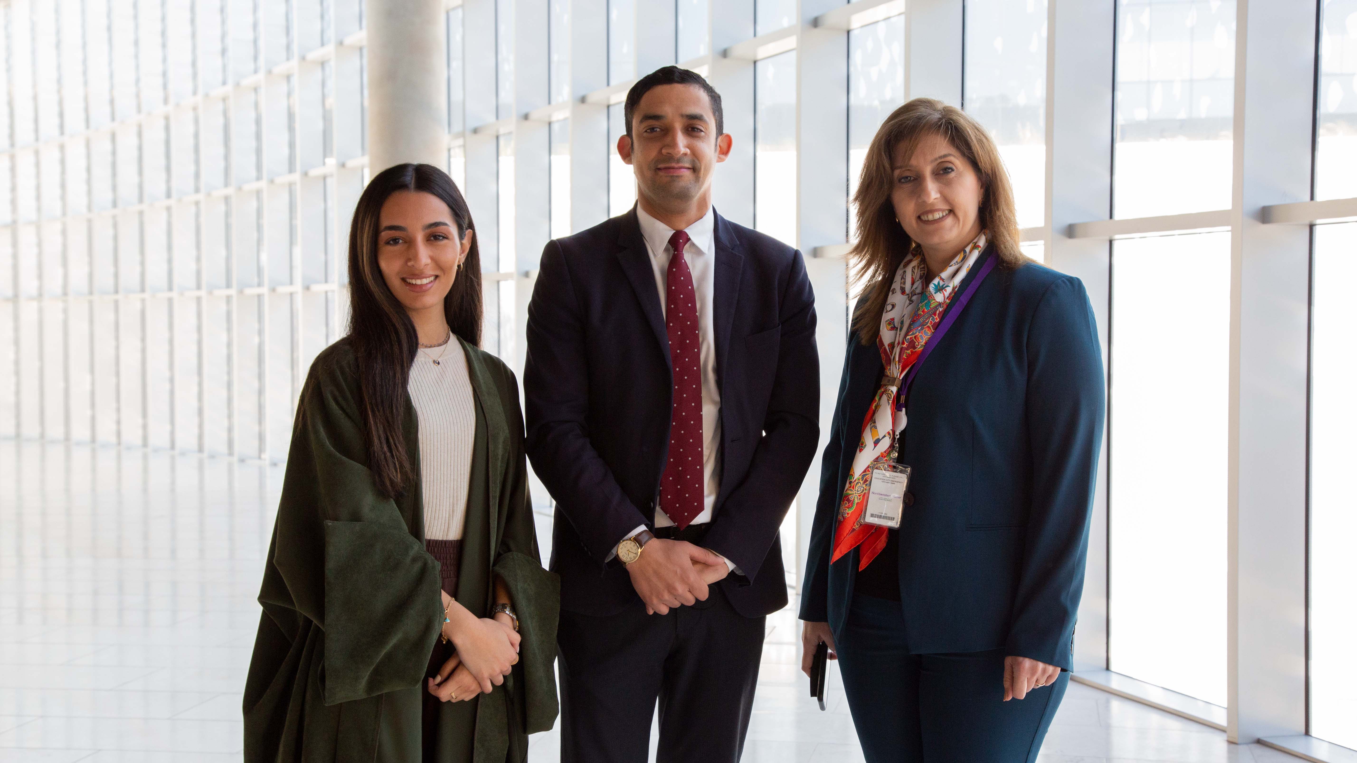 Alessandra El Chanti (left), Carol Ketchijian (right), and Youssef Wahib will utilize local and international expertise to continue to attract the highest caliber of students from inside and outside of Qatar.