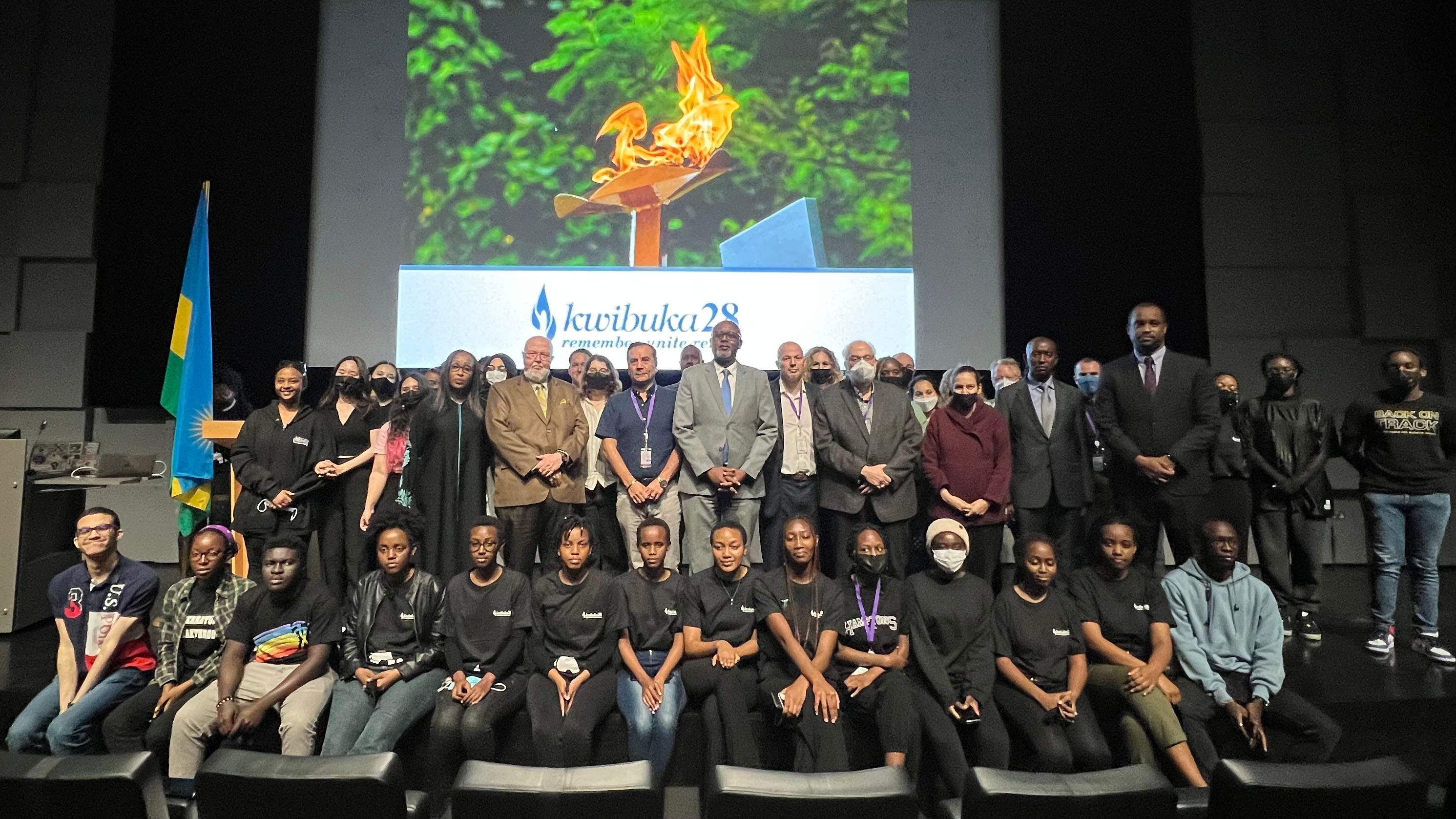 Ambassador François Nkulikiyimfura joined the event and highlighted the role Northwestern Qatar students play as journalists and storytellers in amplifying voices of hope in Rwanda and across the world