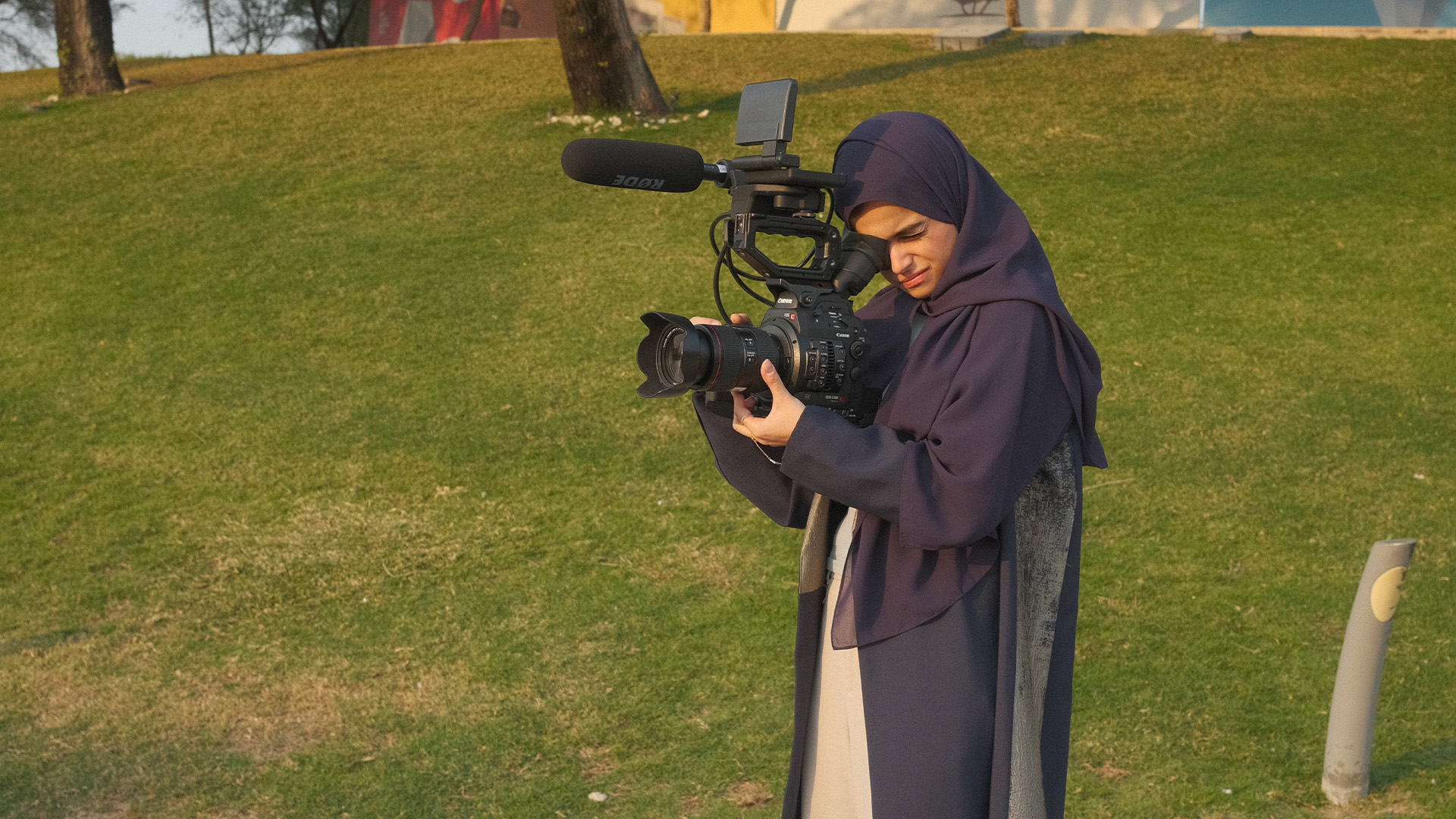 Driven by her passion for storytelling, Noor Al Mawlawi brought her vision to life at Northwestern Qatar—earning a grant for her short film The Exchange and laying the groundwork for a career in film and law