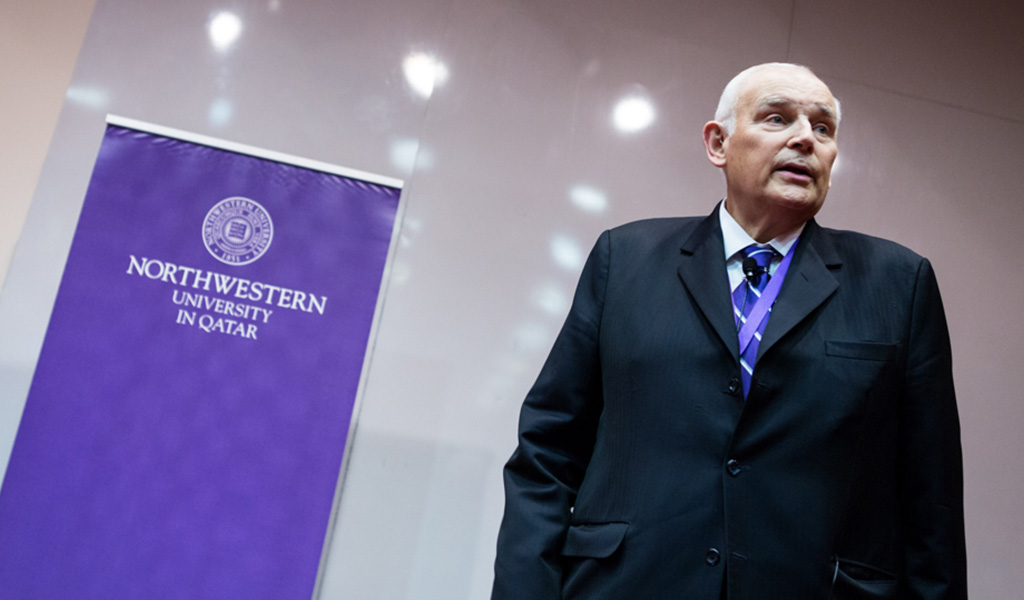 Everette E. Dennis, dean & CEO of Northwestern University's Qatar campus