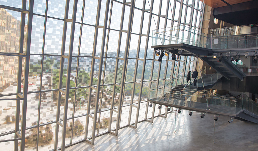 Inside Northwestern University in Qatar's new campus building in Education City