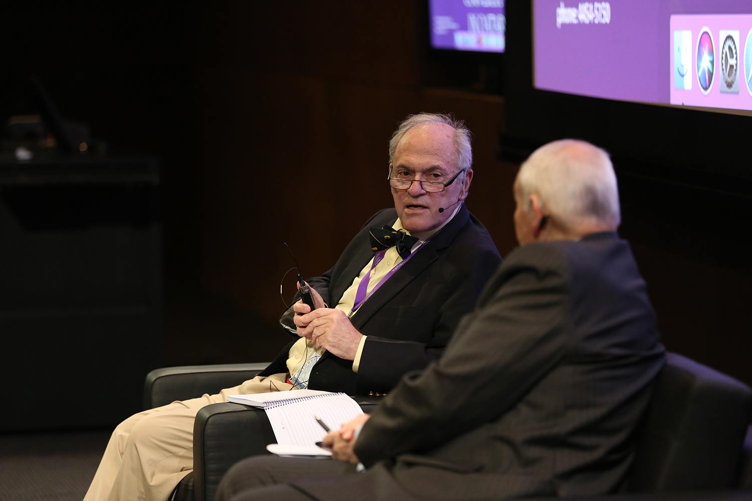 Tom Goldstein, founding dean of India’s Jindal School of Journalism and Communication, speaks at NU-Q