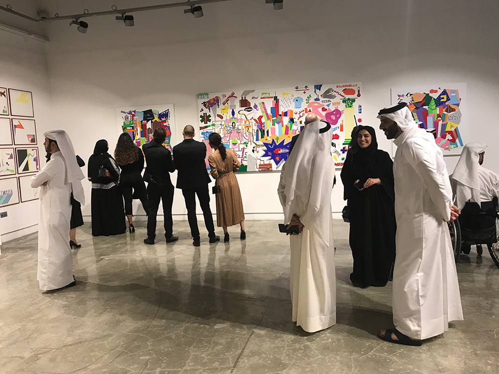 The opening of Al-Markhiya Gallery